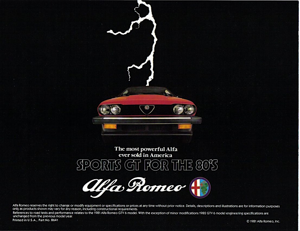 1982 Alfa Romeo GTV Brochure Page 4